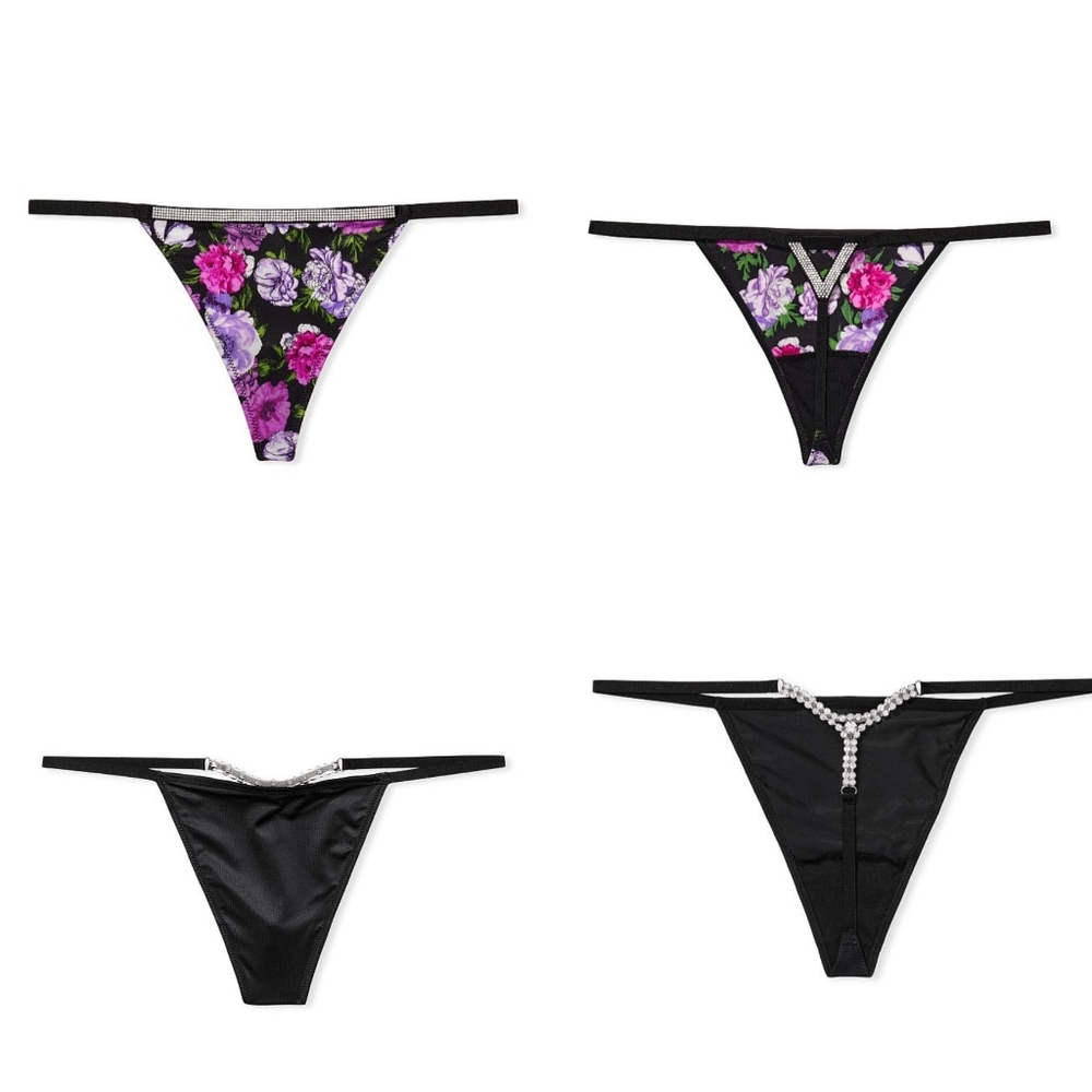 Victoria secret V-String panties set size Medium NWT